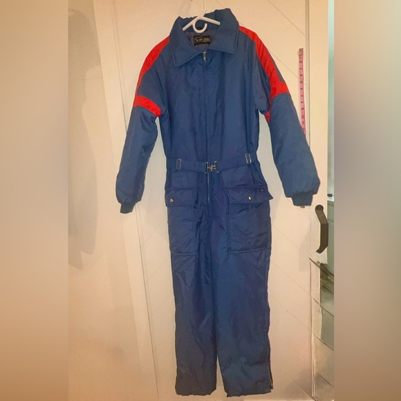 Sears Other - Vintage Sears Snowmobile retro Leisure Suit Large Snow Suit Ski 70’s 80’s Blue